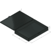 MC-0507C Hinged Conductive ESD Box, 1.00 × 5.00 × 7.00 inches - Image 2