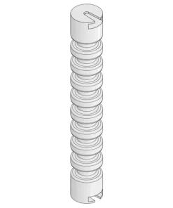 End Stop Pin Puller tool being used to remove a pin from an antistatic IC shipping tube.