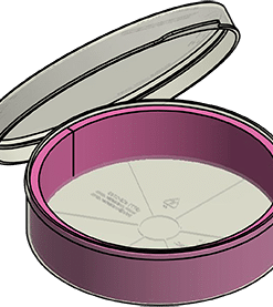 MC-605602JLF : Wafer Jar Assembly for 6" Wafers 1.5" Deep (Closed-Cell Polyethylene Liner)