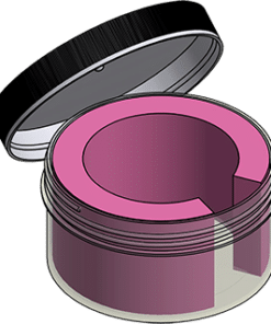MC-316JLL : Wafer Jar Assembly for 3" Wafers 2.25" Deep