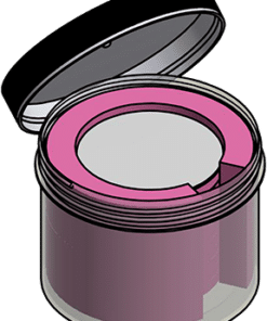 MC-324SWF : Complete Wafer Jar Assembly for 3" Wafers 3" Deep