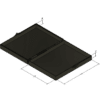 MC-1135C-75 Hinged Conductive ESD Box, 0.75 × 3.50 × 4.50 inches - Image 2
