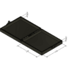 MC-1410C Hinged Conductive ESD Box, 0.50 × 2.50 × 2.50 inches - Image 2