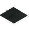 MC-2085C Hinged Conductive ESD Box, 0.50 × 3.50 × 7.00 inches - Image 2
