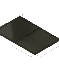 MC-2500C : Hinged Conductive Box 0.50" x 8.125" x 6.25" - Image 2