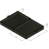 MC-848C Hinged Conductive ESD Box, 1.00 × 2.56 × 3.50 inches - Image 2