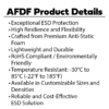 MC-803AFDF : Antistatic Closed Cell Cushion Foam .25" x 2.56" x 3.50" - Image 3