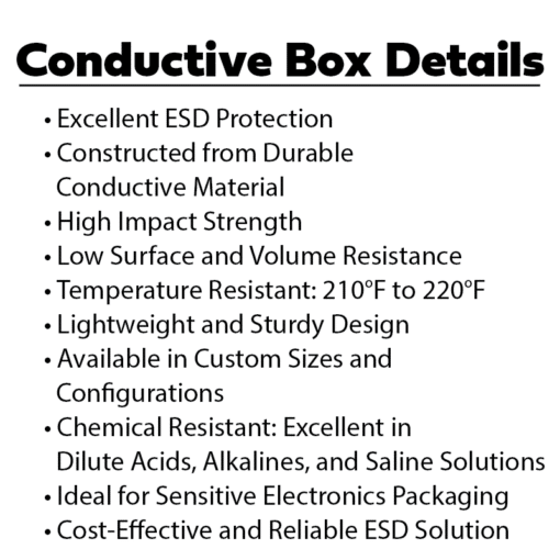 Secure ESD IC Component Box MC-2500C: Top Protection