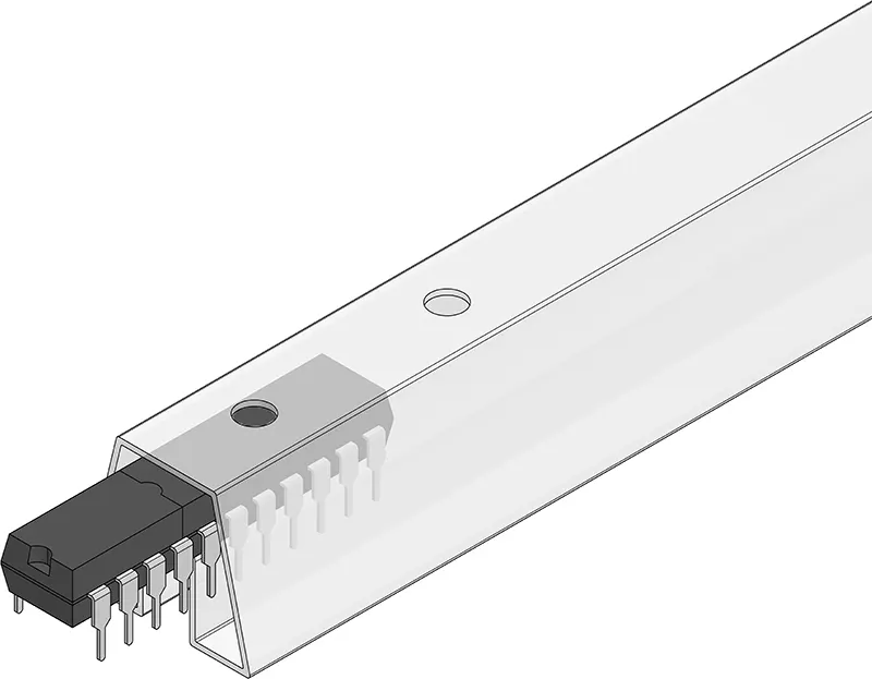 DIP and Opto antistatic IC shipping tubes