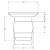 MC-1000BLACK : Short Nylon Needle Pin - Image 2