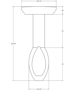 Alternative view of MC-2000WHITE : White Nylon Eyelet Pin
