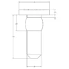 MC-3000WHITE : White Nylon Needle Pin - Image 2