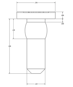 Alternative view of MC-3000WHITE : White Nylon Needle Pin