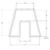 20 in. Clear-Blue Antistatic Shipping Tube | MC-300HAS - Image 2