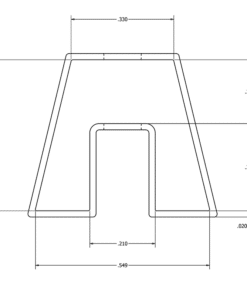 Alternative view of MC-300HAS 300 Mil DIP Anti Static Plastic IC Shipping Tubes