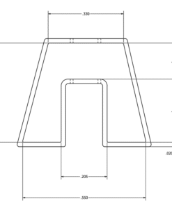 Alternative view of MC-300LAS 300 Mil CERDIP Anti Static Plastic IC Shipping Tubes