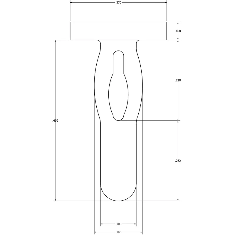 MC-4000WHITE : White Nylon Needle Pin - Image 2