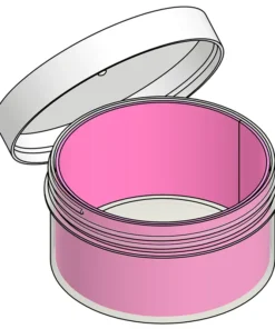 Horizontal Wafer Shipper MC-416JLL – Complete Wafer Jar Assembly for 4” Wafers
