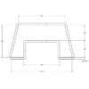 20 in. Clear-Blue Antistatic Shipping Tube | MC-600HAS - Image 2