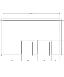 Alternative view of MC-600M/AS Anti Static Plastic IC Shipping Tubes