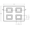 MC-76112 Conductive Tray Insert for 14mm x 20mm QFP - Image 2