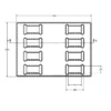 MC-76114 Conductive Tray Insert for 32 Lead TSOP - Image 2
