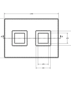 MC-76120 Conductive Tray Insert for 19mm x 19mm QFP - Image 2