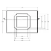 MC-76142 Conductive Tray Insert for 34mm x 34mm QFP - Image 2