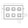 MC-76220 Conductive Tray Insert for 12mm x 12mm TQFP - Image 2
