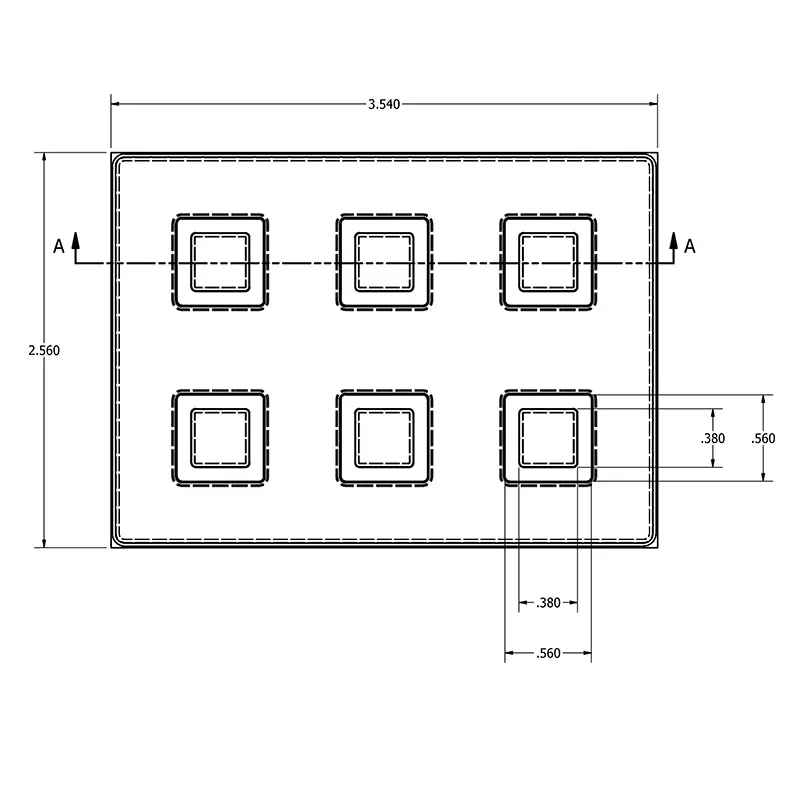 MC-76220 Conductive Tray Insert for 12mm x 12mm TQFP - Image 2