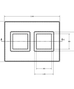 MC-76301 Conductive Tray Insert for 28mm x 28mm QFP - Image 2