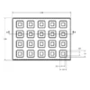 MC-76320 Conductive Tray Insert for 7mm x 7mm TQFP - Image 2