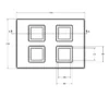 MC-76321 Conductive Tray Insert for 128 Lead CQFP - Image 2