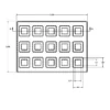 MC-76323 Conductive Tray Insert for 10mm x 10mm TQFP - Image 2