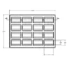 MC-76326 Conductive Tray Insert for 28 Lead TSOP - Image 2