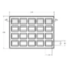 MC-76327 Conductive Tray Insert for 20 Lead SOP - Image 2