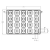 MC-76331 Conductive Tray Insert for 20 Lead PLCC - Image 2