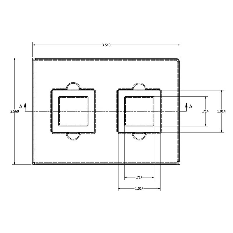 MC-76343 Conductive Tray Insert for 68 Lead PLCC - Image 2
