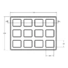 MC-76361 Conductive Tray Insert for 32 Lead PLCC - Image 2