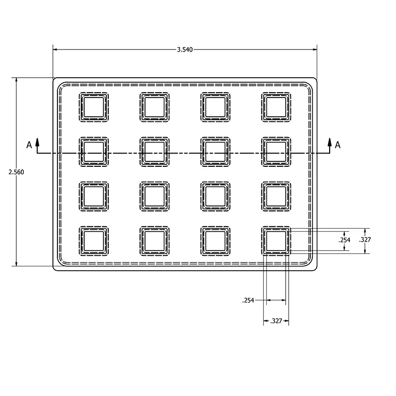 MC-76391 Conductive Tray Insert for 8mm x 8mm x 1.7mm BGA - Image 2