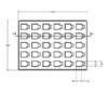 MC-76407 Conductive Tray Insert for 16 Lead LCC - Image 2