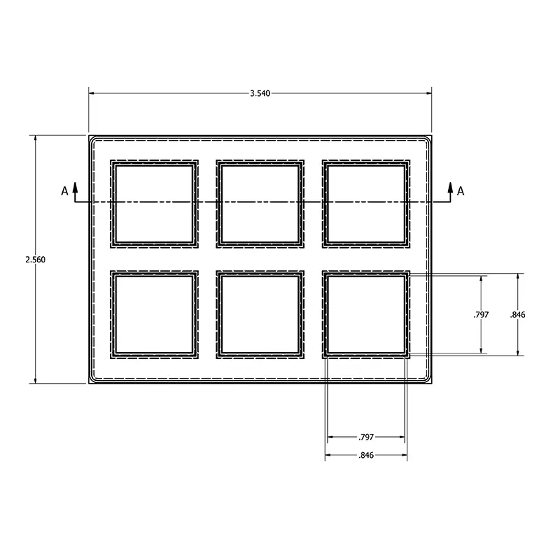 MC-76505 Conductive Tray Insert for 21mm x 21mm BGA - Image 2