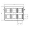 MC-76507 Conductive Tray Insert for 20mm x 20mm x 1.4mm TQFP - Image 2