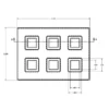 MC-76508 Conductive Tray Insert for 14mm x 14mm x 1.0mm TQFP - Image 2