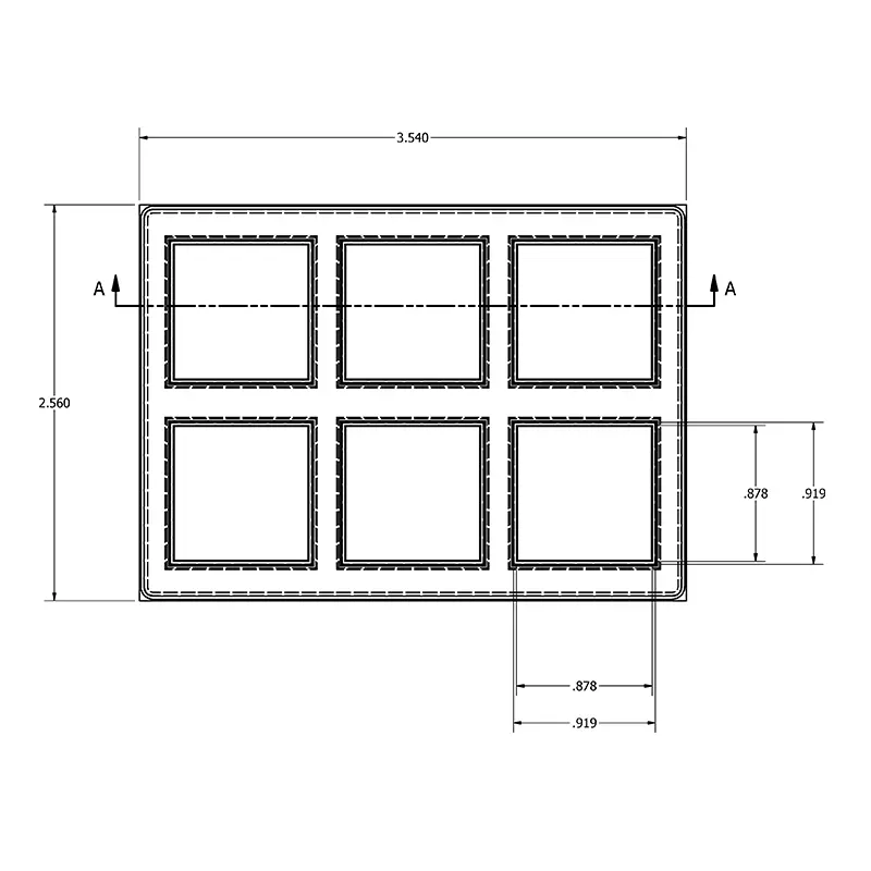 MC-76510 Conductive Tray Insert for 23mm x 23mm BGA - Image 2