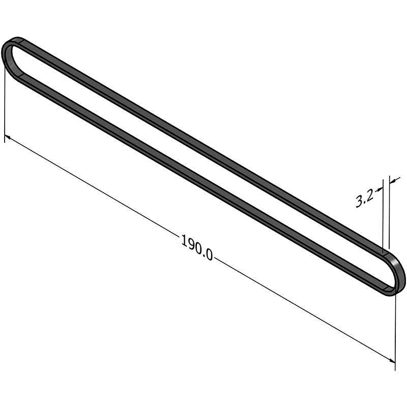 Conductive Rubber Band MC-CRB9 used for static protection in sensitive environments.