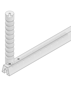 Alternative view of MC-4000BLACK : Black Nylon Needle Pin