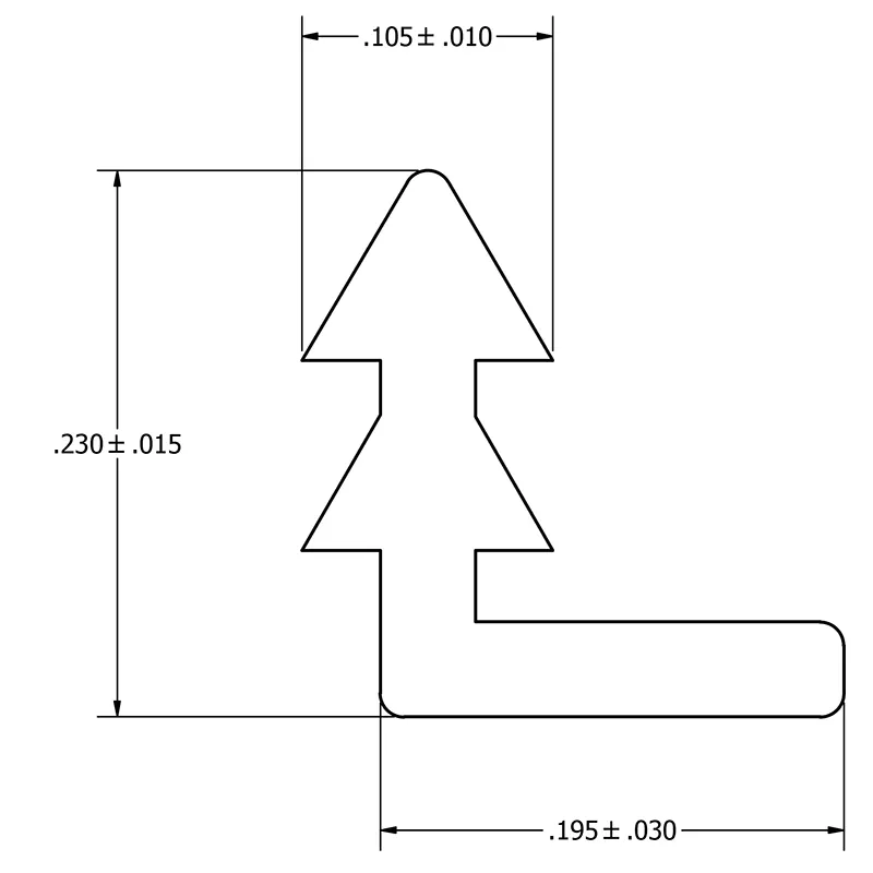 MC-0055-01 : 220 Mil SSOP End Stop Plug - Image 2