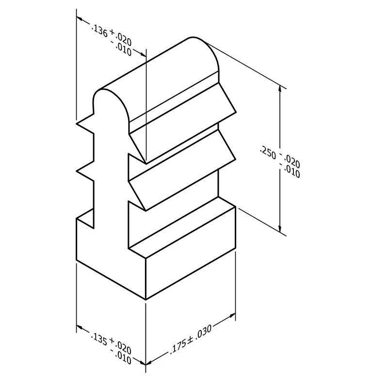 MC-150SSOPBEP : 150 Mil SSOP Black End Plug - Image 3