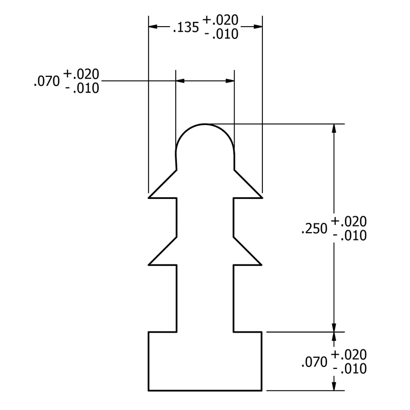 MC-150SSOPBEP : 150 Mil SSOP Black End Plug - Image 2